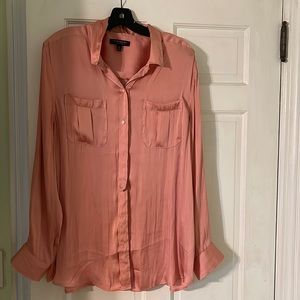 Banana Republic, long sleeve, salmon colored women’s button down